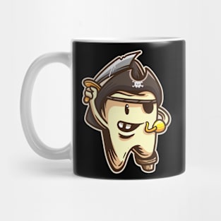 Pirate Teeth funny Molar Teeth  Costume Mug